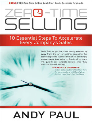 cover image of Zero-Time Selling
